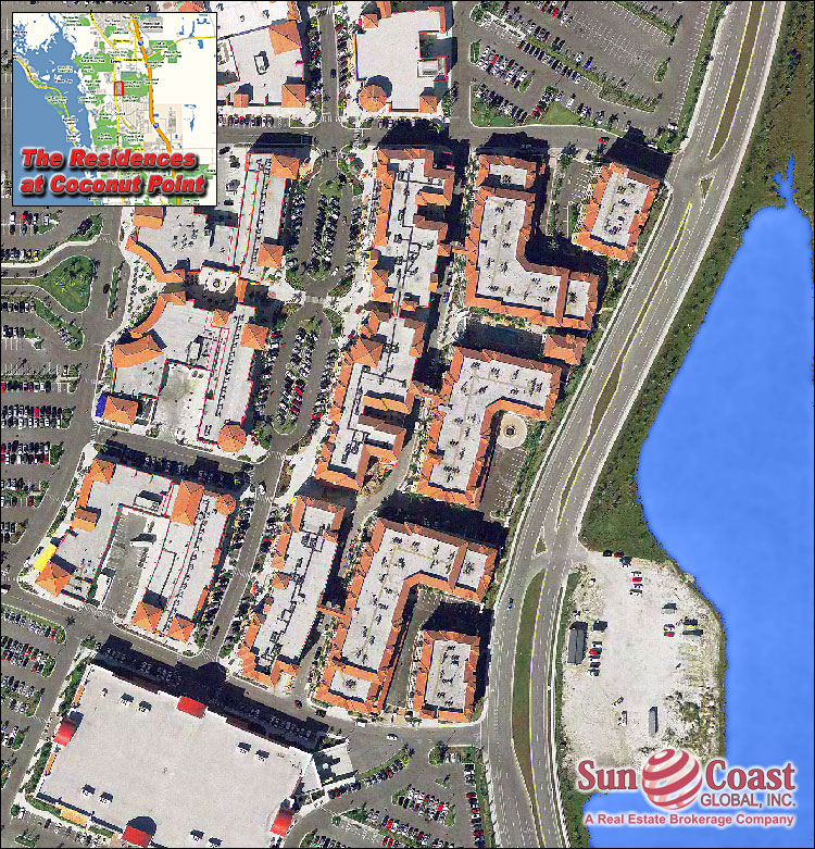 Residences At Coconut Point Overhead Map