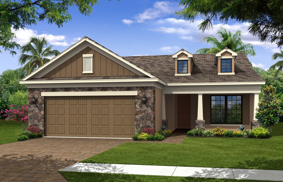 Castle Rock Model Home in Camden Lakes, Naples, by Pulte