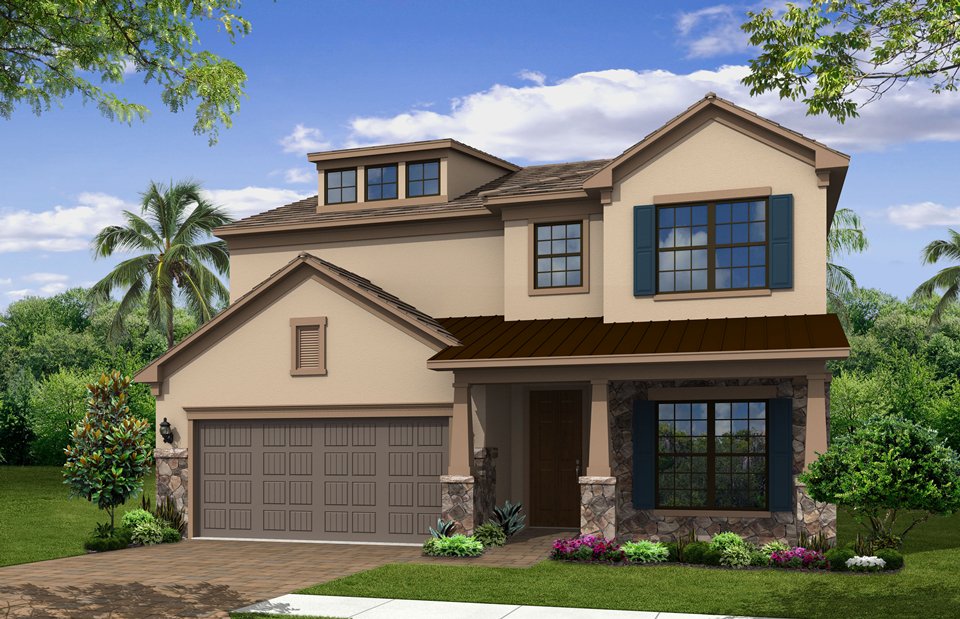 Continental Model Home in Camden Lakes, Naples, by Pulte