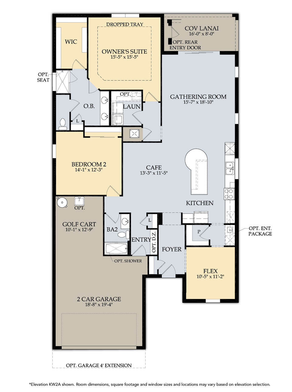 Martin Ray Floor Plan in Camden Lakes, Naples, by Pulte