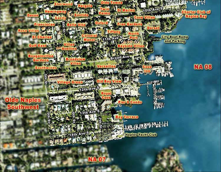 Olde Naples Southeast Overhead Map-Bottom