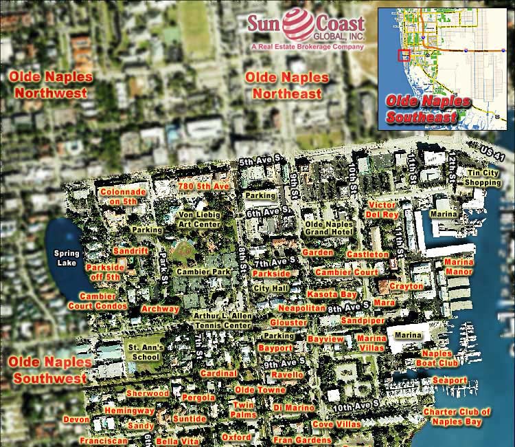Olde Naples Southeast Overhead Map-Top