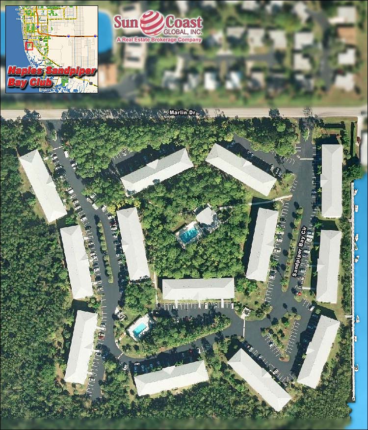 NAPLES SANDPIPER BAY CLUB Overhead Image Map