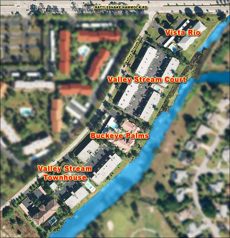 Valley Stream Townhouse Overhead Map