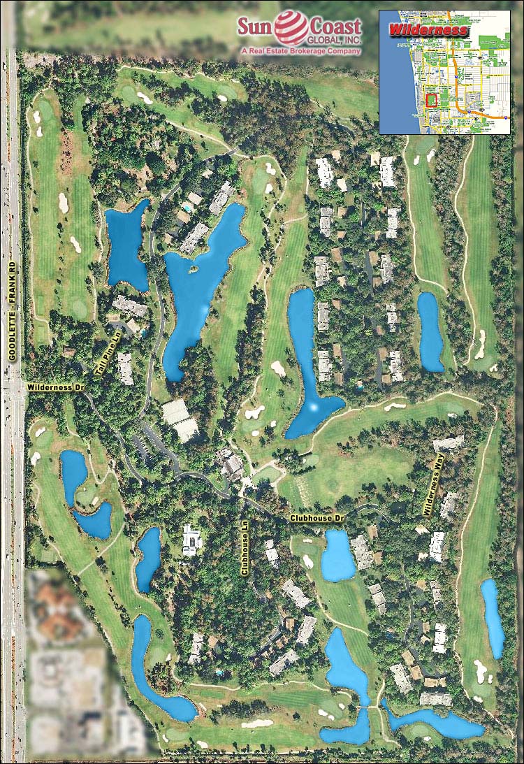 Wilderness Country Club Overhead Map