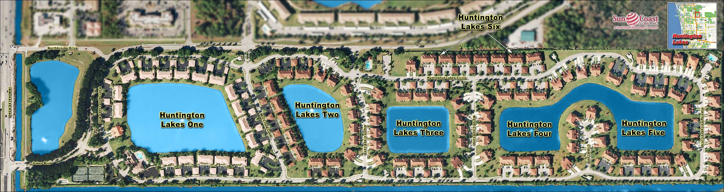 Huntington Lakes Overhead Map