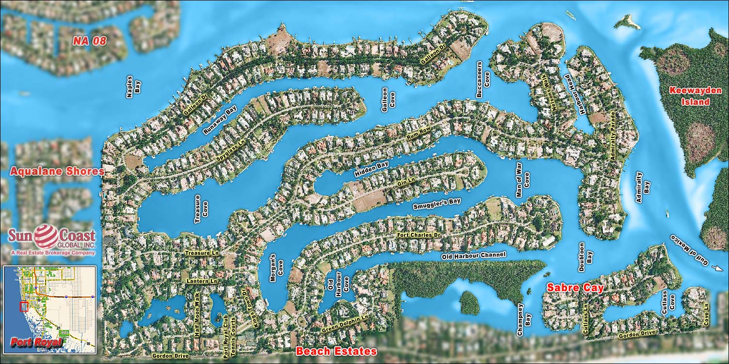 Port Royal Overhead Map