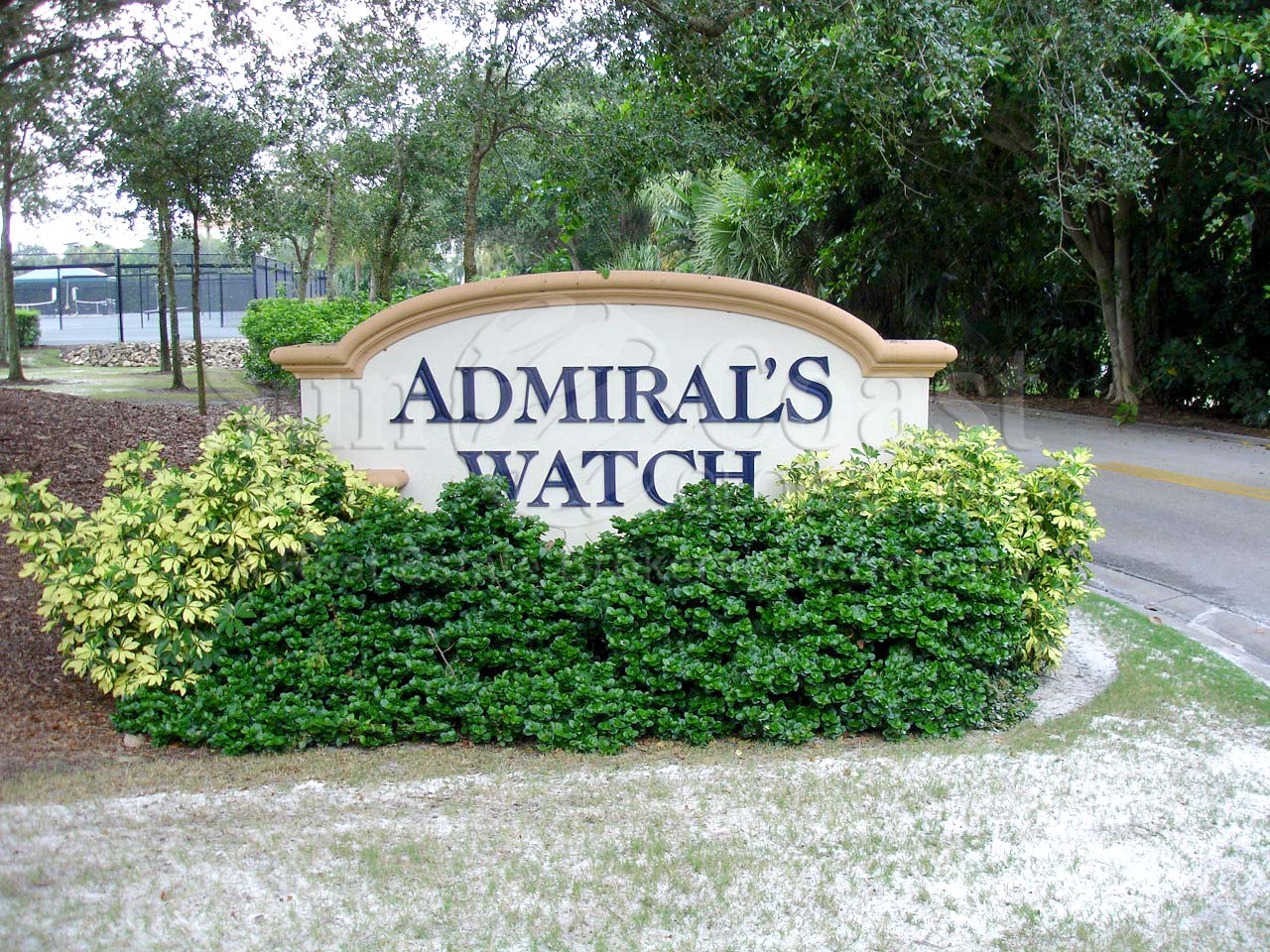Admirals Watch at Windstar entrance sign, non gated community within the gated Windstar community