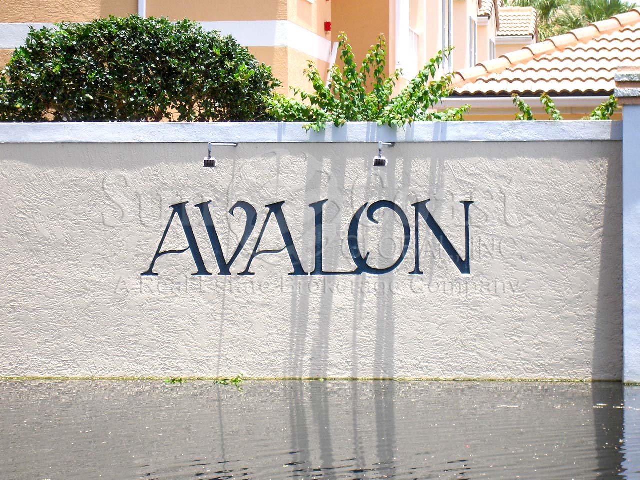 Avalon at Pelican Bay sign