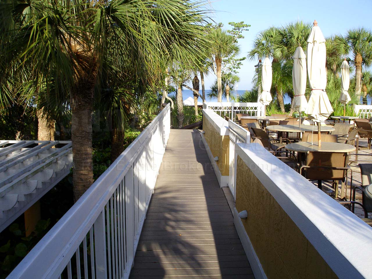 BAY COLONY Club Walkway to the Beach from the Clubhouse
