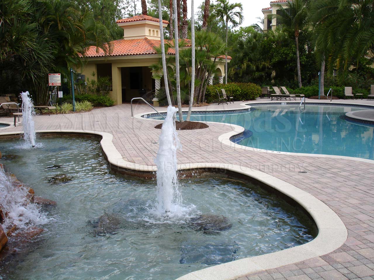 Castillo Community Pool, Waterfall and Fountain