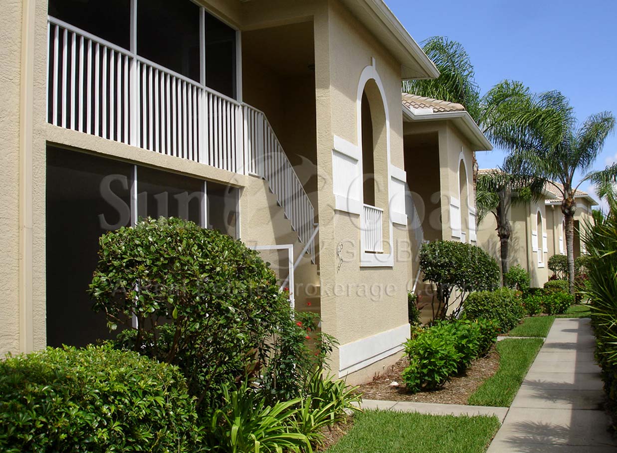 Buttonwood Way consists of 2-story condos with detached 1-car garages