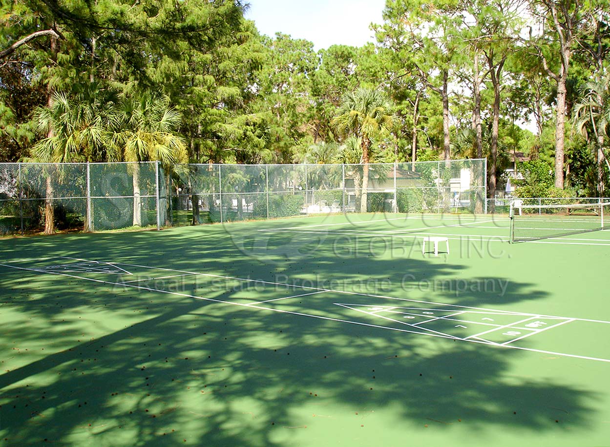 Courtyard Shuffle Board and Tennis Courts