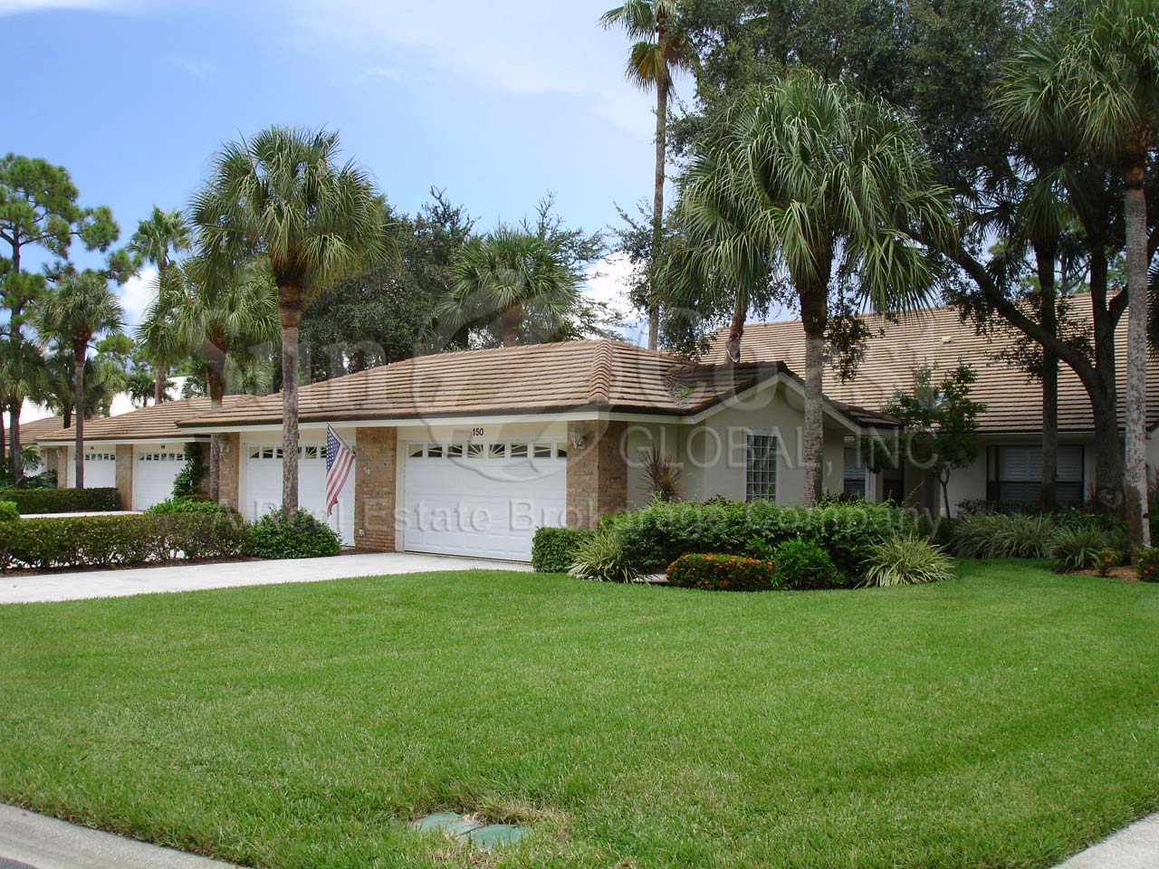 Cypress View Village neighborhood consists of 2 family attached villas with 2 car garages