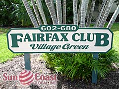 Fairfax Club Community Sign