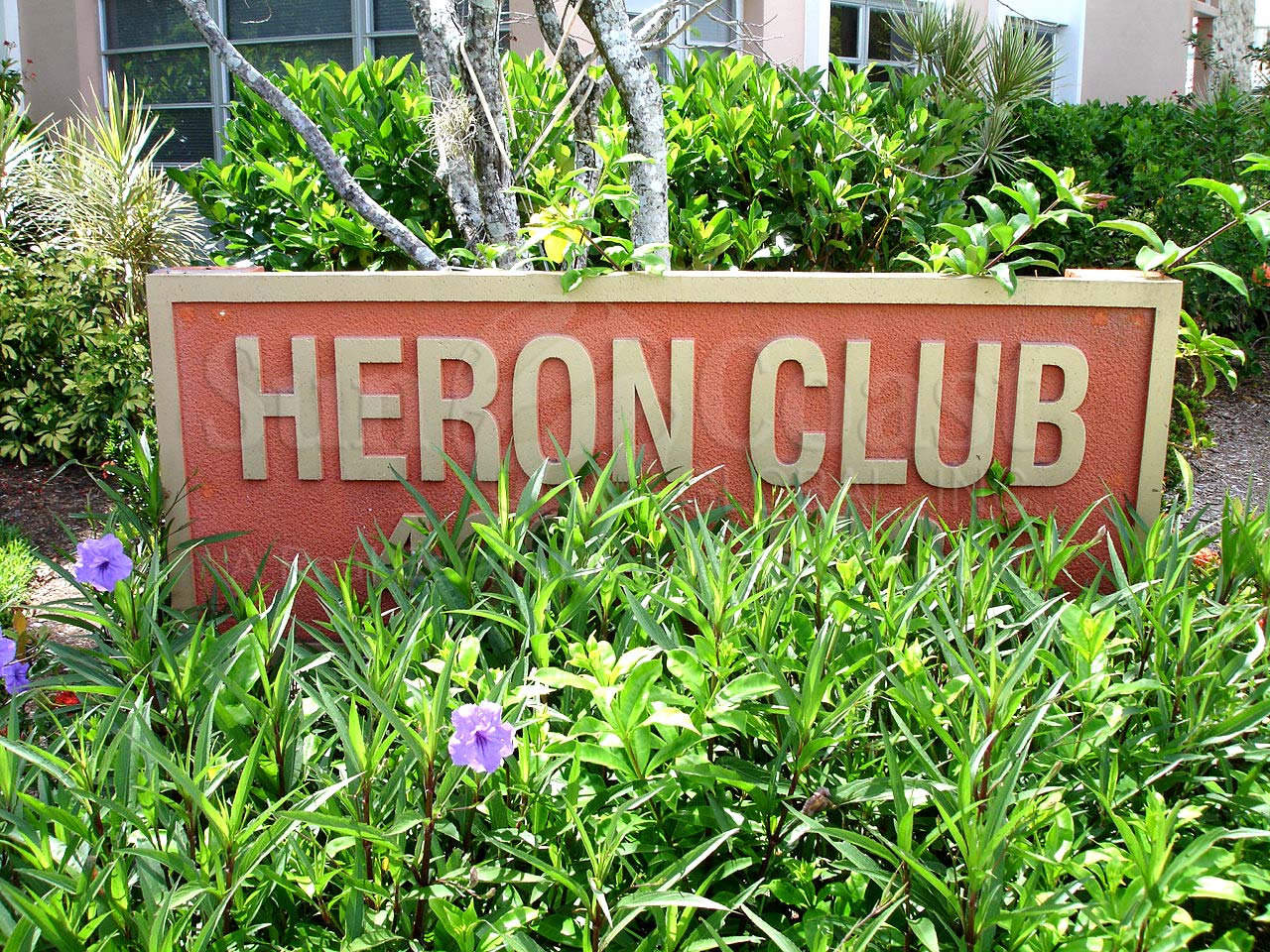 Heron Club Signage