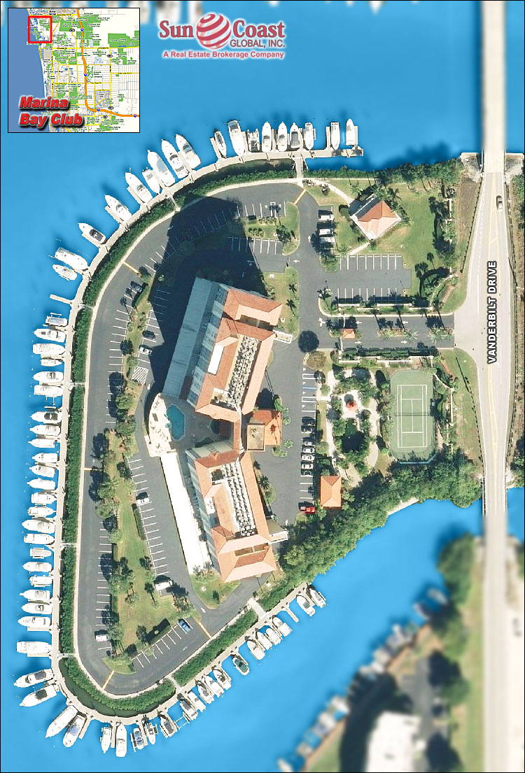 Marina Bay Club Overhead Map