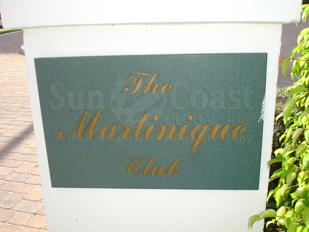 Martinique Club Signage
