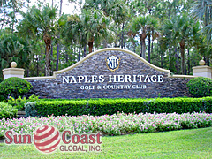 NAPLES HERITAGE entrance sign