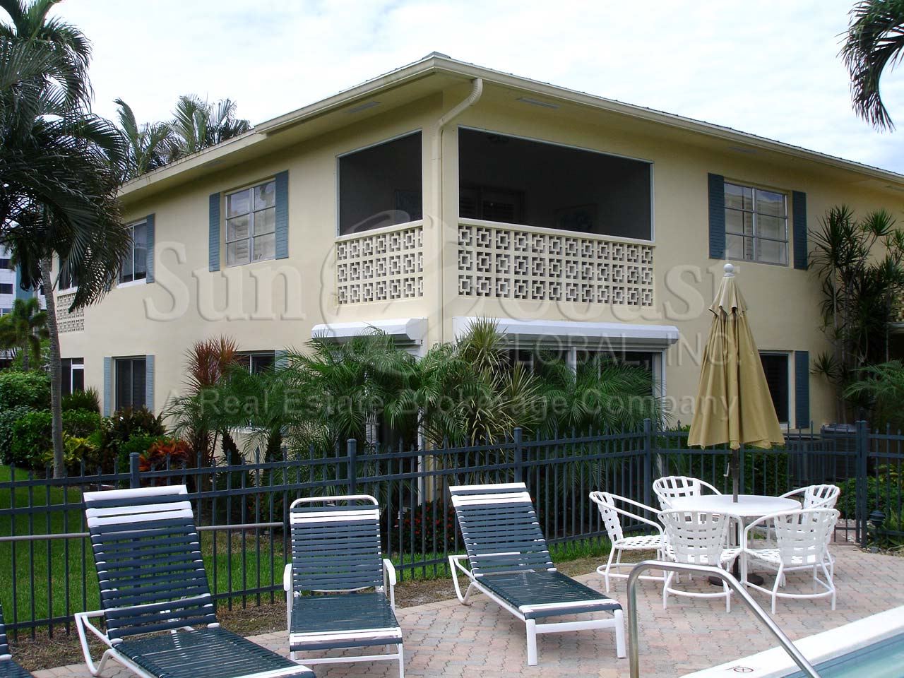 Palm Bay Villas Community Pool and Sun Deck Furnishings
