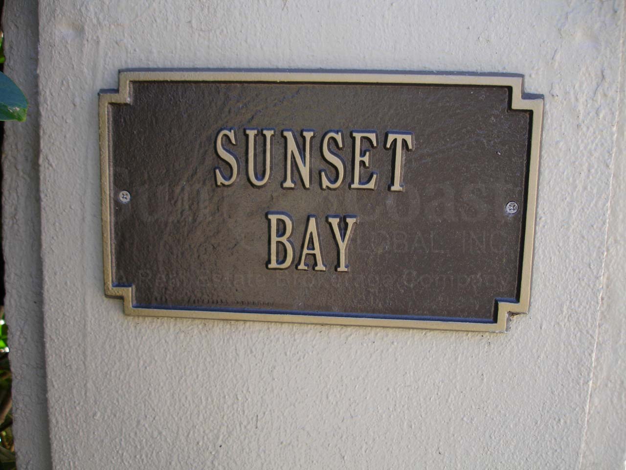 Sunset Bay Signage