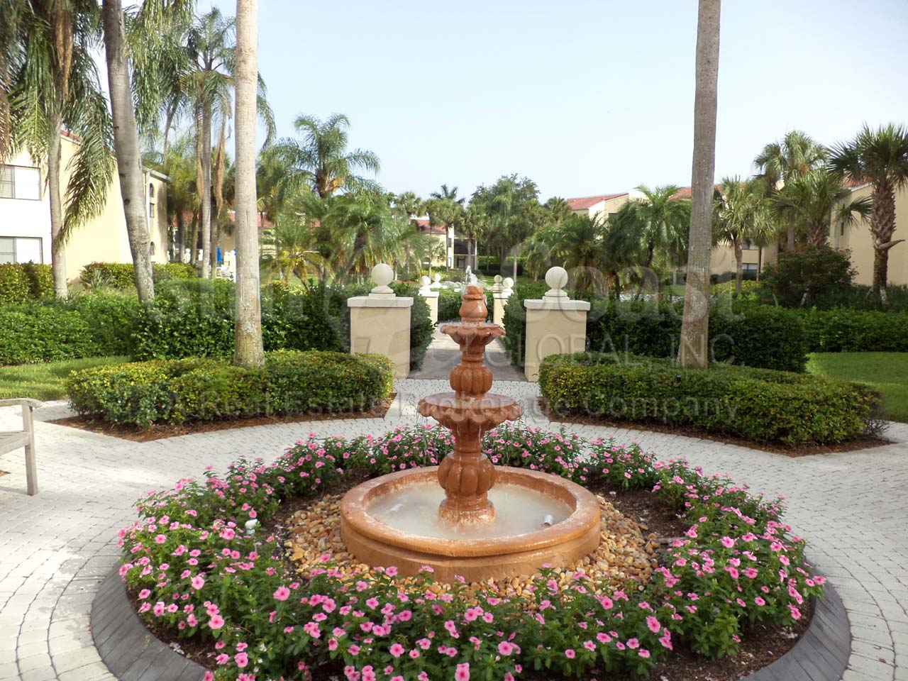 Valencia Fountain on the Walkway to the Community Lake 