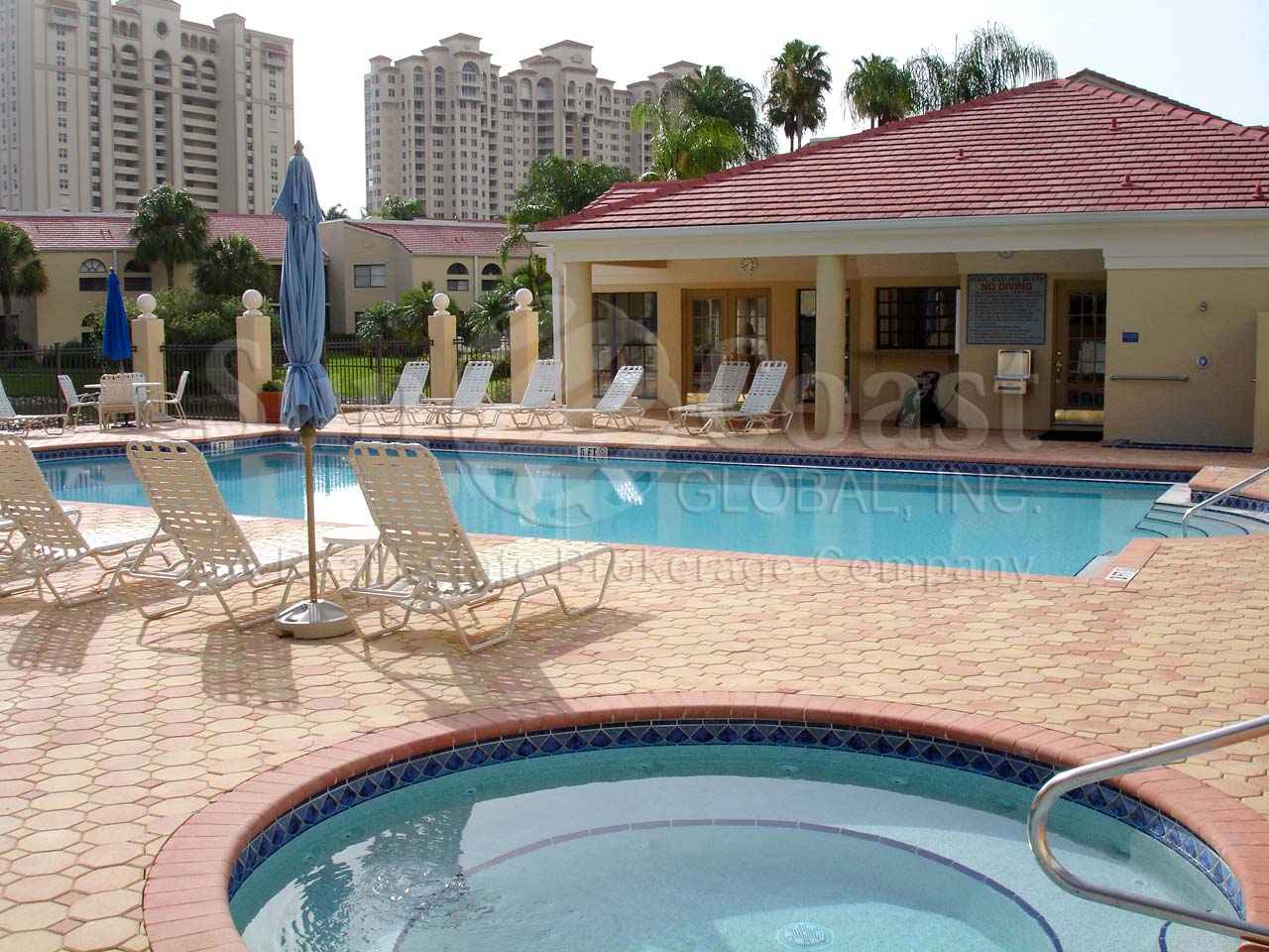 Valencia at Pelican Bay Community Hot Tub, Pool and Clubhouse