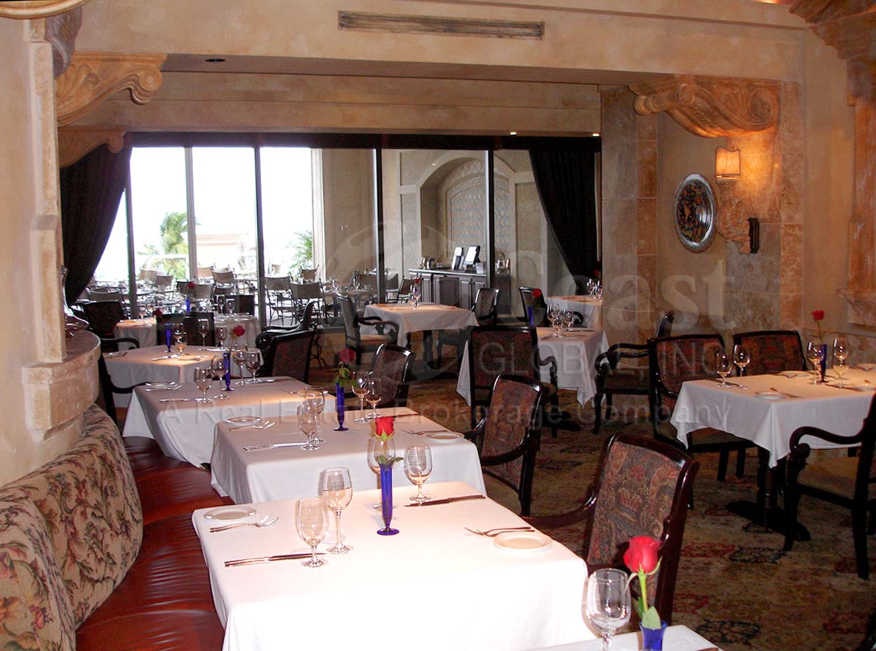 Sale-e-Pepe restaurant is a public restaurant that overlooks the beach at Marco Beach Ocean Resort.