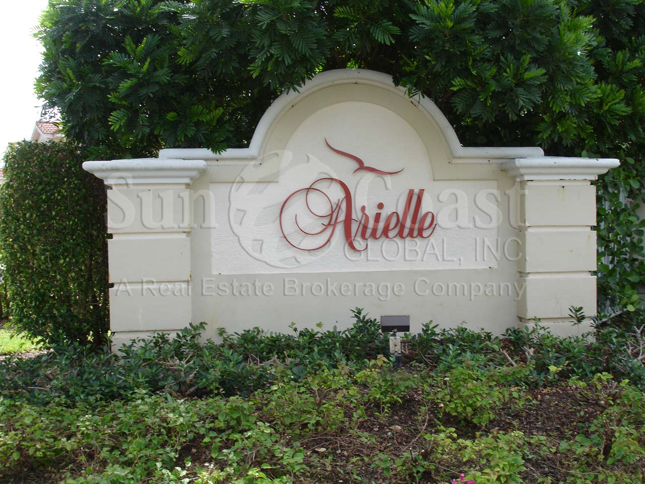 Arielle entrance sign