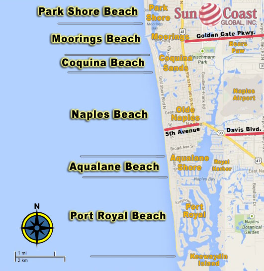 ROYAL HARBOR Beach Map