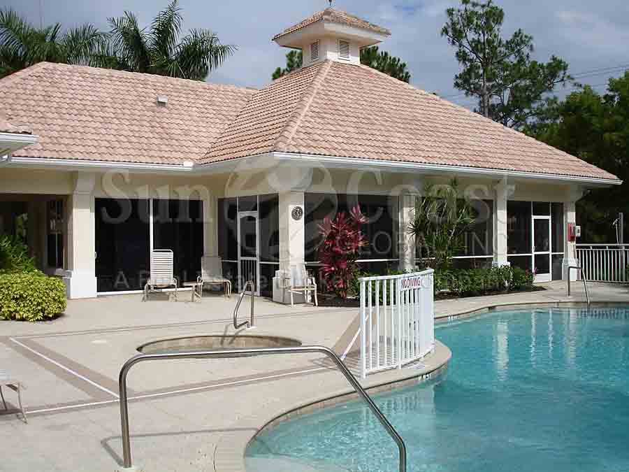Glen Eden clubhouse, pool and spa