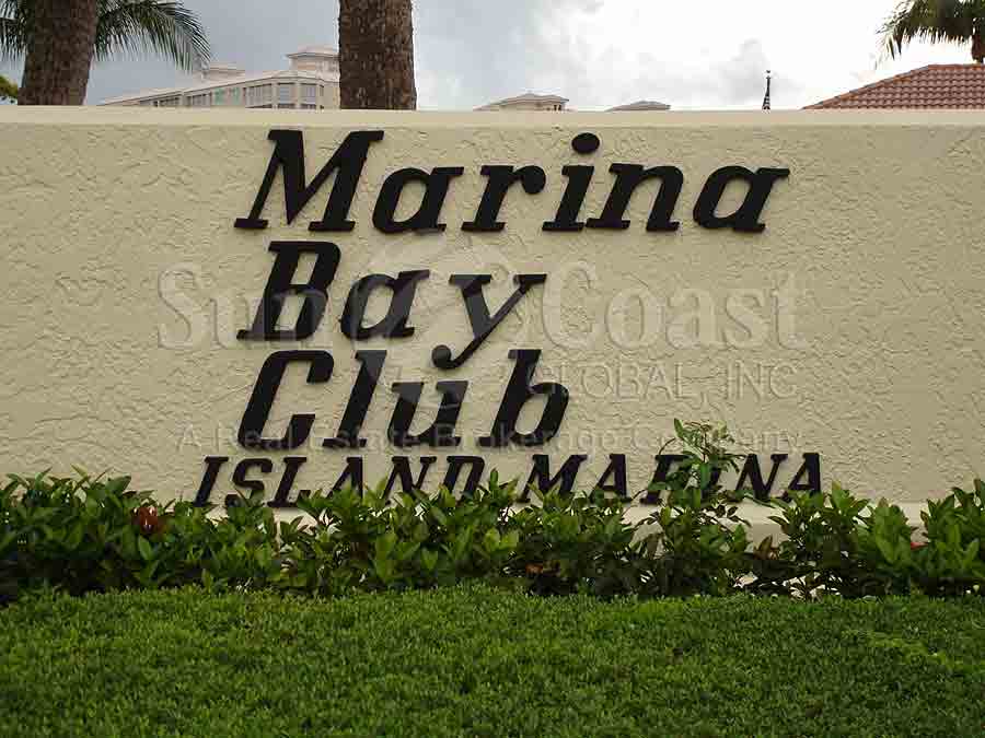 Marina Bay Club Sign