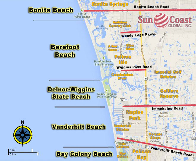 PELICAN MARSH Beach Map South