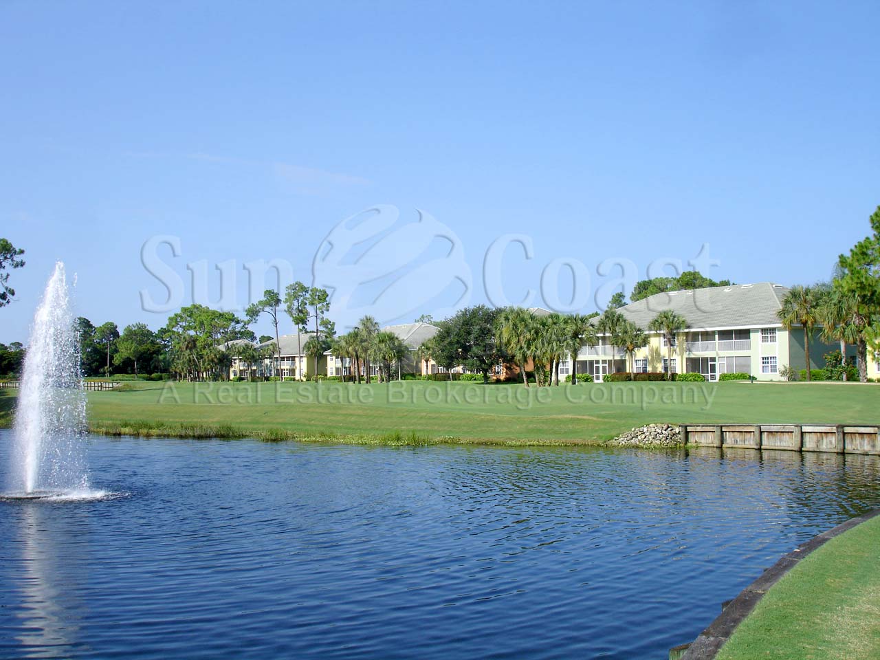 View of condos from the golf course