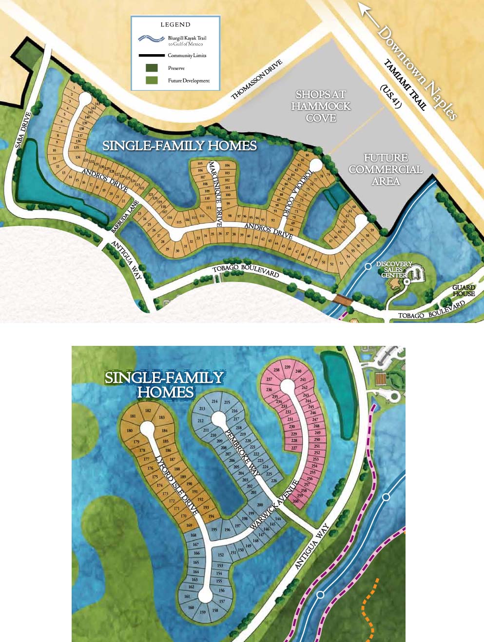 Single Family Homes Site Map