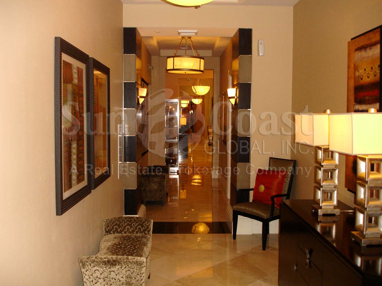 Serano Indoor Hallway in the Condominium 