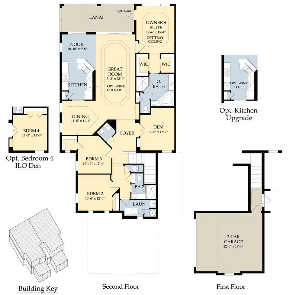 Tourmaline 2nd Floor Plan at Covent Garden in Twin Eagles by Pulte