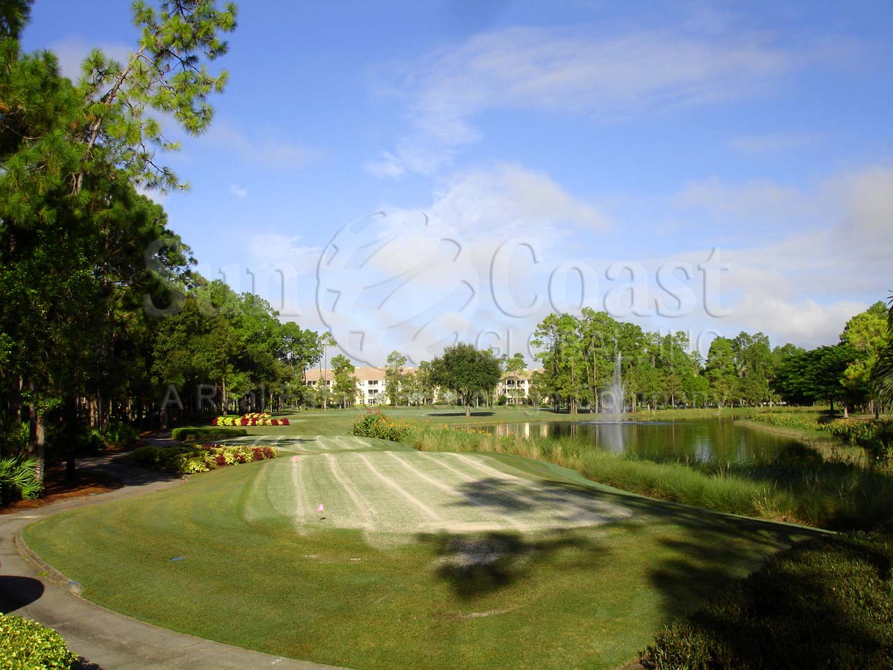 Waterford Community Golf Course overlooking the Community Lake and Fountain