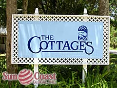 THE COTTAGES Community Sign