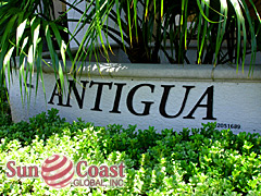 Antigua at The Dunes Sign