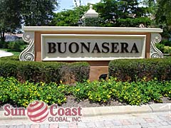 Buonasera Community Sign