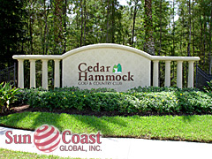 CEDAR HAMMOCK is a 24 hour manned gated community