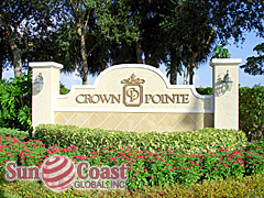 CROWN POINTE is a non gated community with some associations within Crown Pointe gated