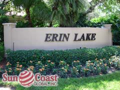 Erin Lake signage