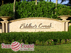 FIDDLERS CREEK gated community with 24 hour manned guarded gate with mechanical arm