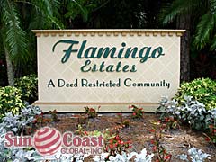 FLAMINGO ESTATES Community Sign