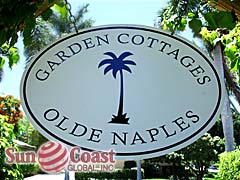 Garden Cottages Community Sign