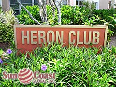 Heron Club Community Sign