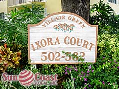 Ixora Community Sign