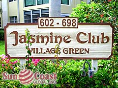 Jasmine Club Community Sign